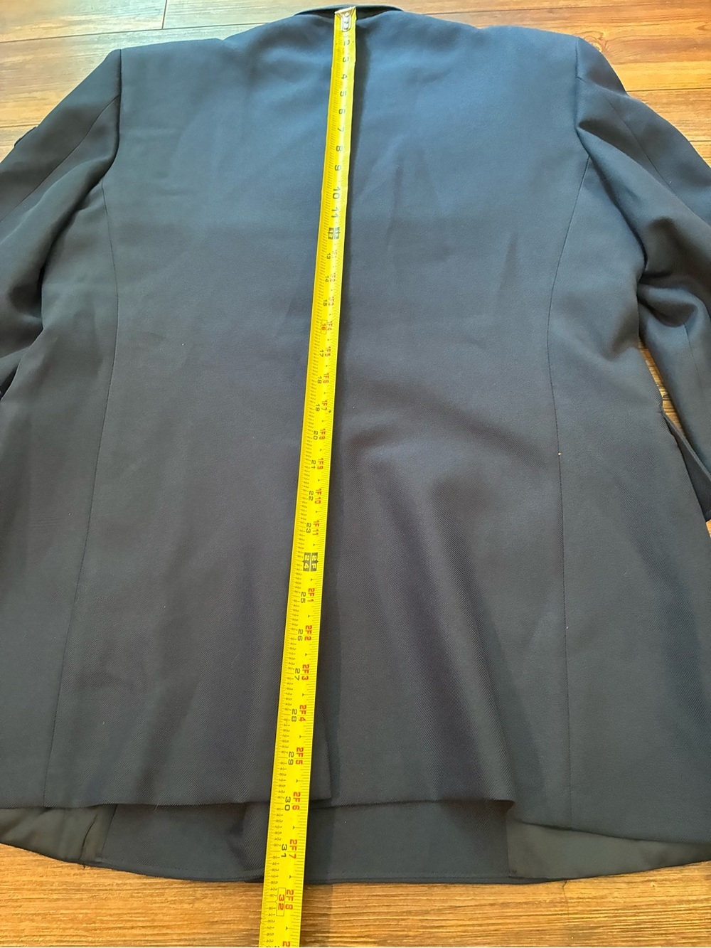 Vintage 1990 USAF Senior Airman E4 Dress Blue Military Coat 41R - Picture 12 of 16